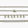 Faux Gem & Rhinestone Bracelet Set