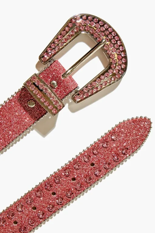 Faux Gem & Rhinestone Glitter Belt
