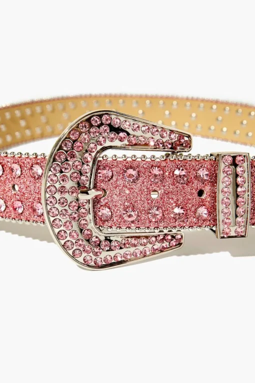 Faux Gem & Rhinestone Glitter Belt