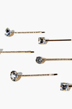 Faux Gem Bobby Pin Set