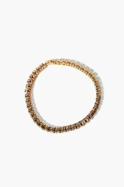 Faux Gem Box Chain Bracelet
