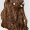 Faux Gem Butterfly Hair Pin Set