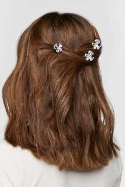 Faux Gem Butterfly Hair Pin Set