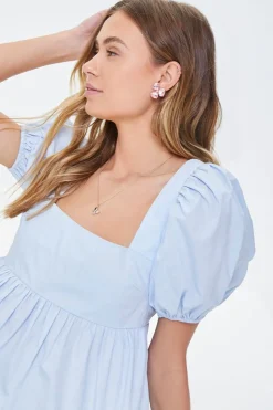 Faux Gem Floral Stud Earrings