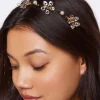 Faux Gem Flower Headband