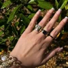 Faux Gem Ring Set