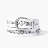 Faux Gem Studded Hip Belt