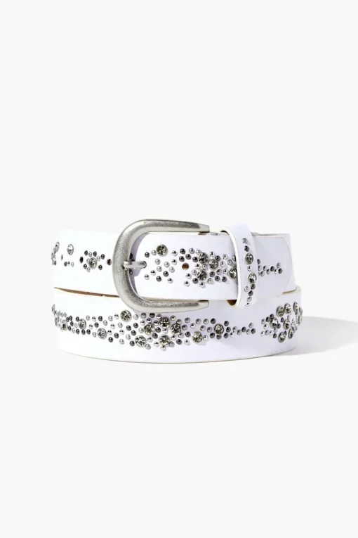 Faux Gem Studded Hip Belt