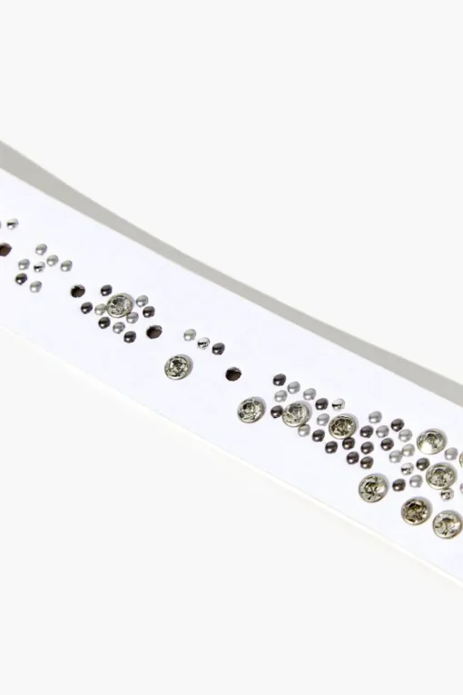Faux Gem Studded Hip Belt