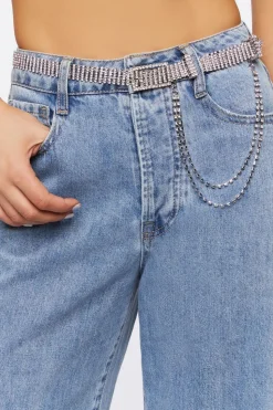 Faux Gem Wallet Chain Belt