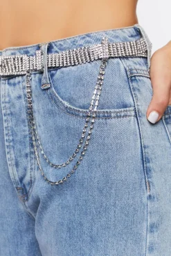 Faux Gem Wallet Chain Belt