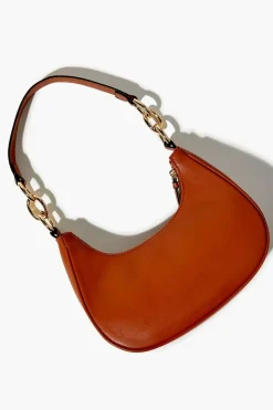Faux Leather Baguette Shoulder Bag