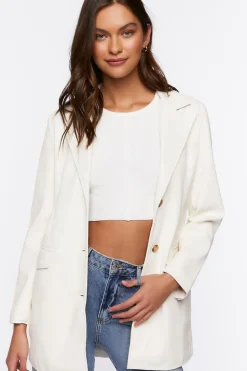 Faux Leather Belted Blazer