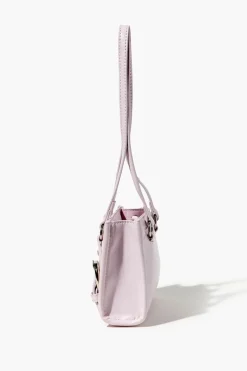 Faux Leather Buckle Handbag