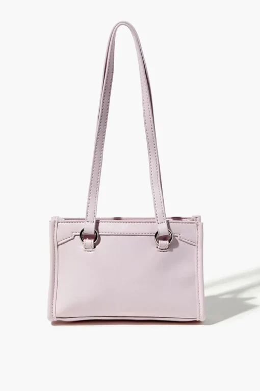 Faux Leather Buckle Handbag