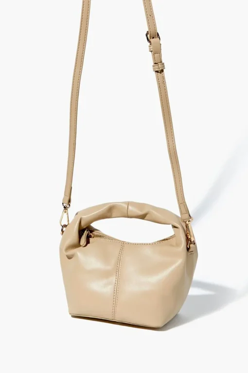 Faux Leather Crossbody Bag