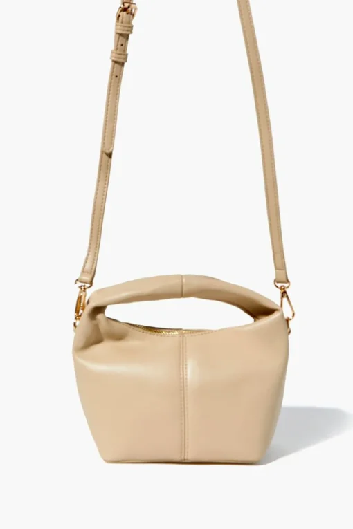 Faux Leather Crossbody Bag