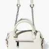 Faux Leather Crossbody Satchel
