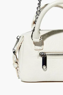 Faux Leather Crossbody Satchel
