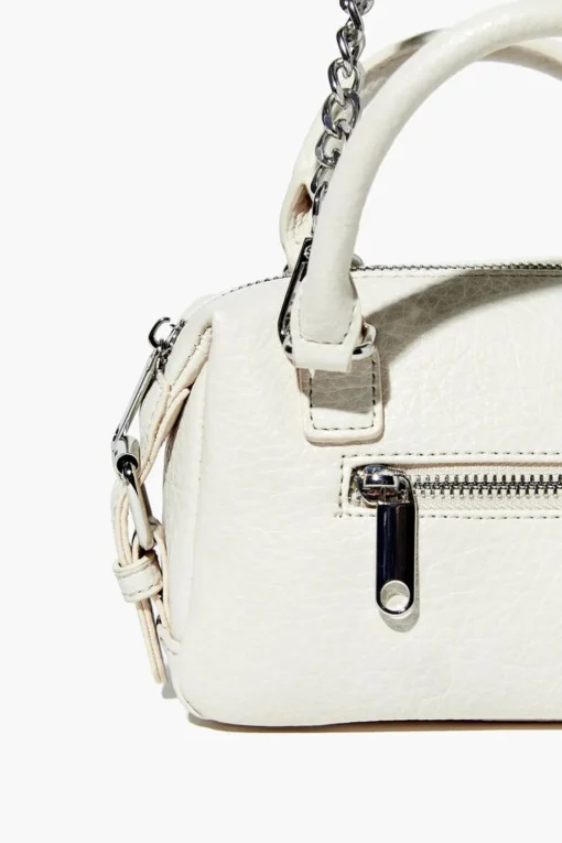 Faux Leather Crossbody Satchel