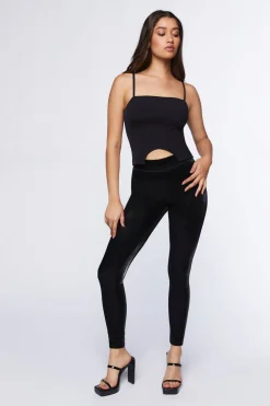Faux Leather High-Rise Leggings