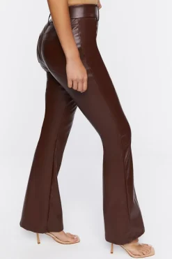 Faux Leather High-Rise Pants