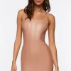 Faux Leather Mini Dress