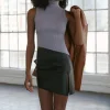 Faux Leather Mini Skirt