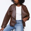 Faux Leather Moto Jacket