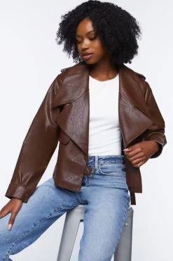 Faux Leather Moto Jacket