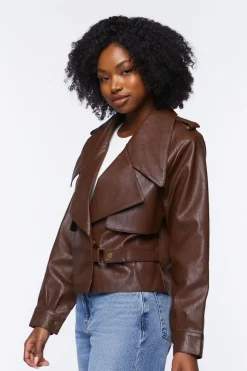 Faux Leather Moto Jacket