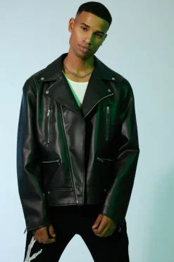 Faux Leather Moto Jacket
