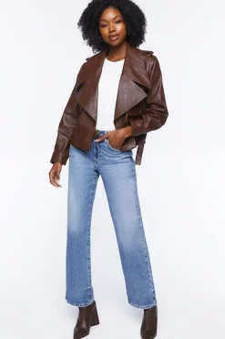 Faux Leather Moto Jacket