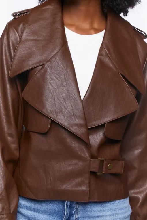 Faux Leather Moto Jacket