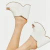 Faux Leather Platform Wedges