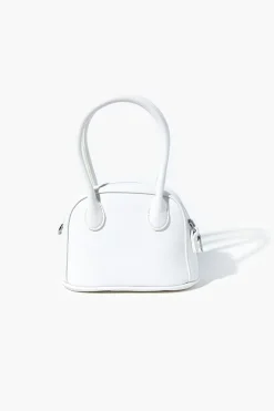 Faux Leather Satchel