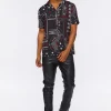 Faux Leather Side Lace-Up Pants
