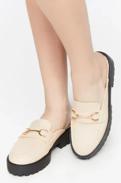 Faux Leather Slip-On Lug-Sole Oxfords