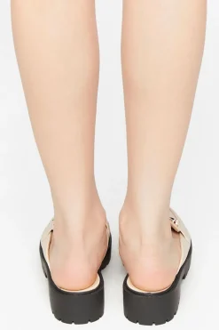 Faux Leather Slip-On Lug-Sole Oxfords