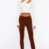 Faux Leather Stirrup Leggings