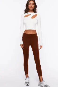 Faux Leather Stirrup Leggings