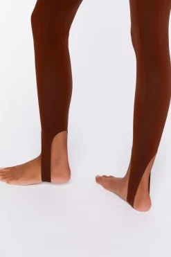 Faux Leather Stirrup Leggings