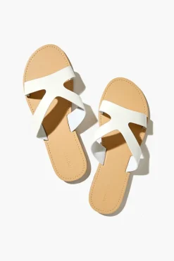 Faux Leather Strappy Flat Sandals