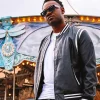 Faux Leather Varsity Jacket