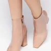 Faux Patent Leather Booties