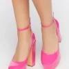 Faux Patent Leather Platform Mary Jane Heels