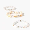 Faux Pearl & Shell Bracelet Set