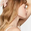 Faux Pearl Hair Chain