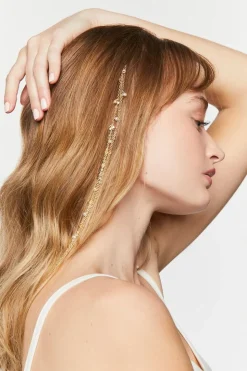 Faux Pearl Hair Chain