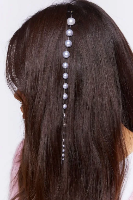Faux Pearl Hair Chain